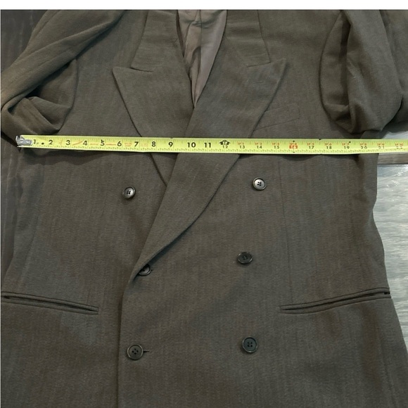 Pal Zileri Suit Men 40R 33Wx28L  Italy VTG 80s Double Breasted Bagged Pant Rare - Picture 8 of 16